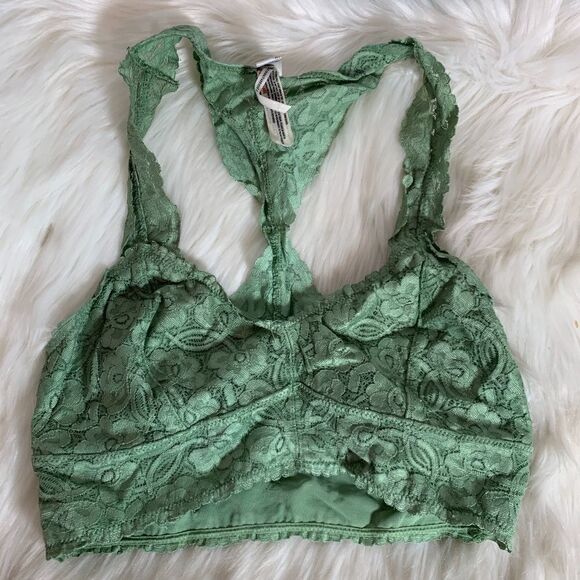 Intimately Free People Moss Green Bralette Sz XS - Picture 4 of 7